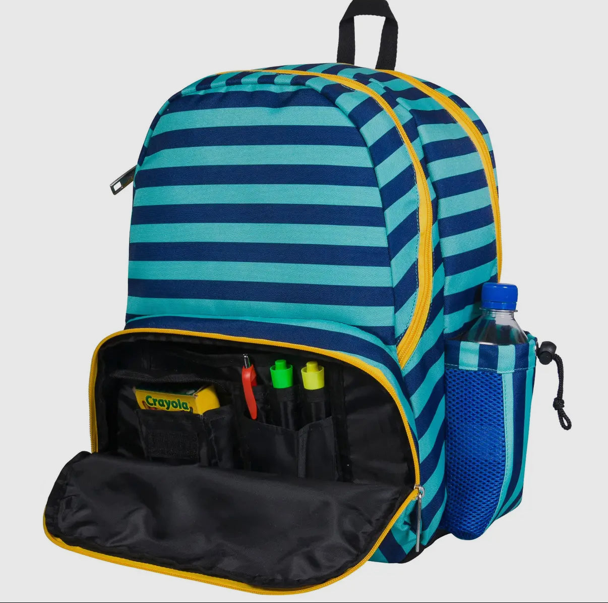 blue stripe backpack