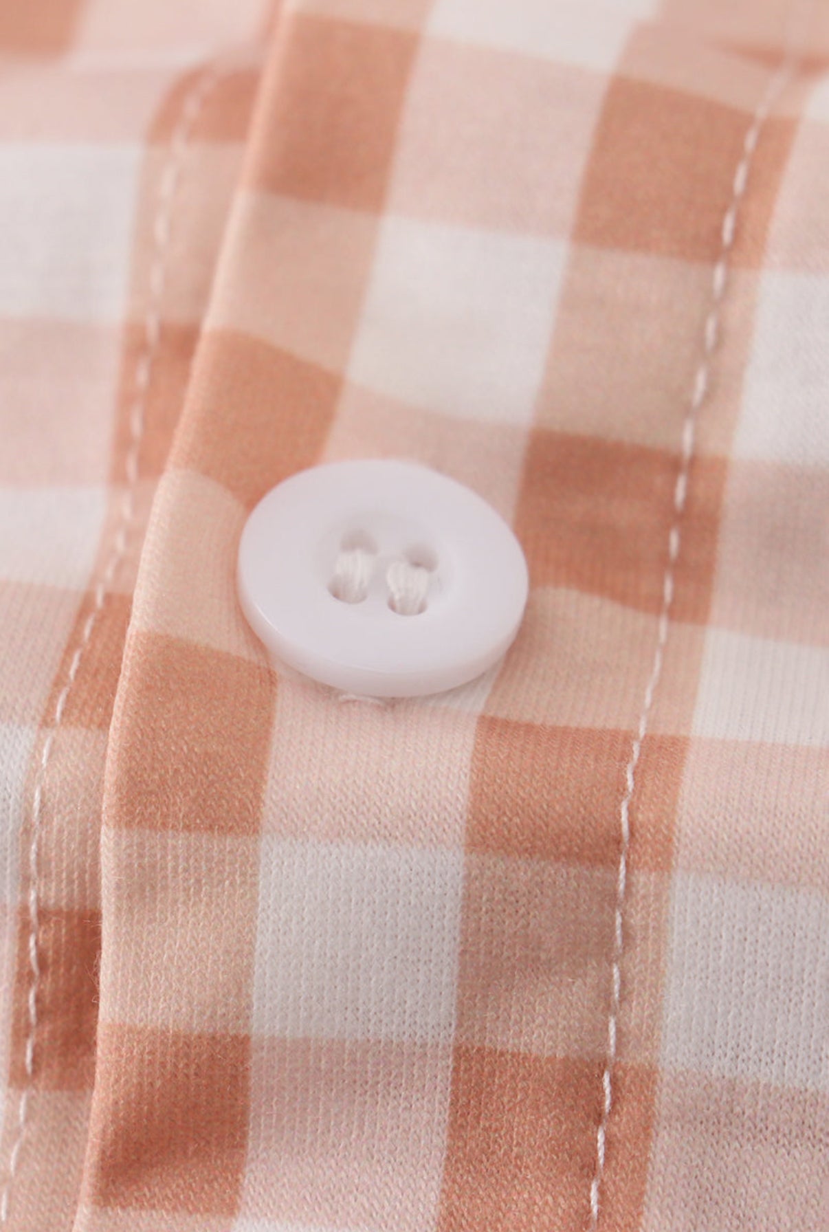 harvest orange gingham button up