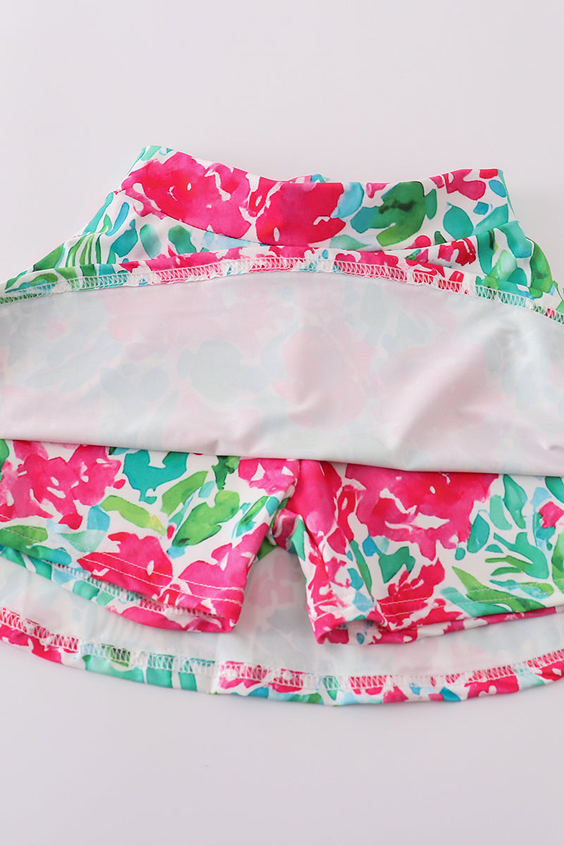 pink paradise workout tennis set
