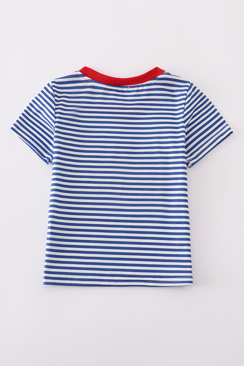 firetruck embroidery tshirt