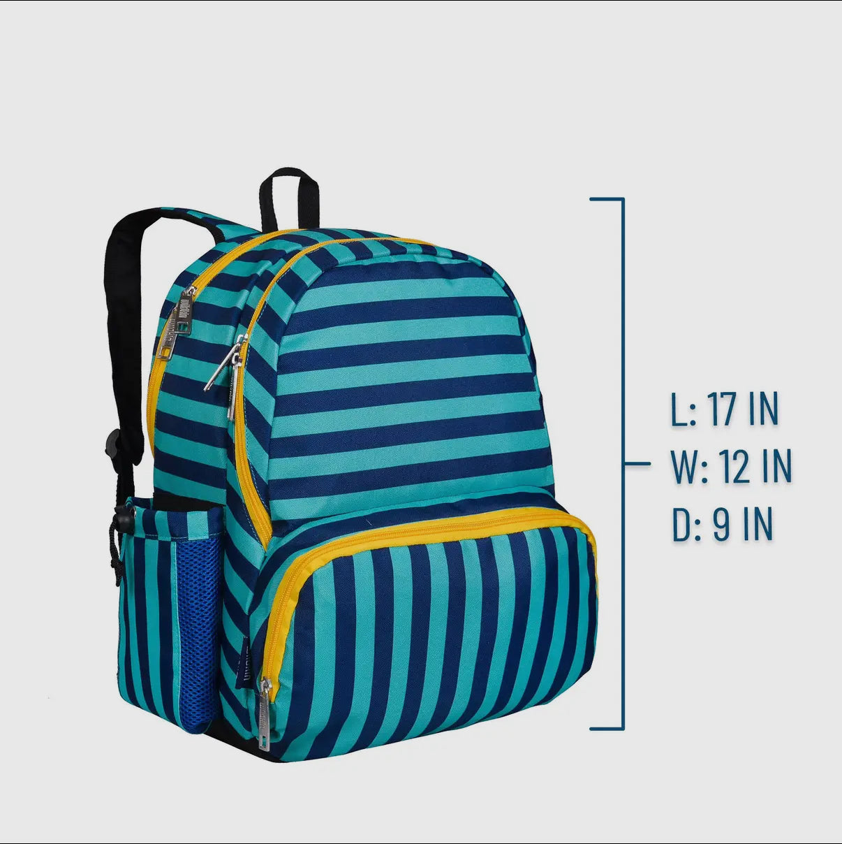 blue stripe backpack