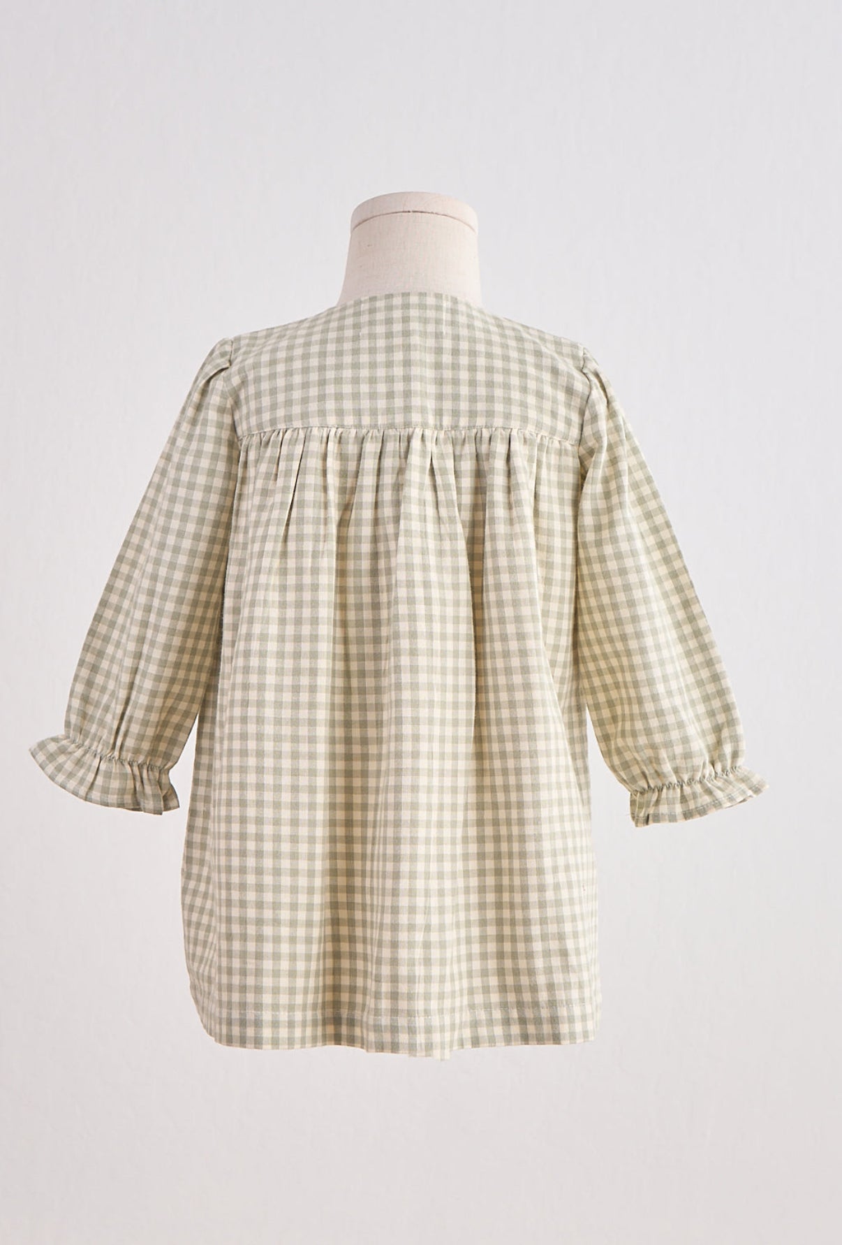 Moss green bow dress