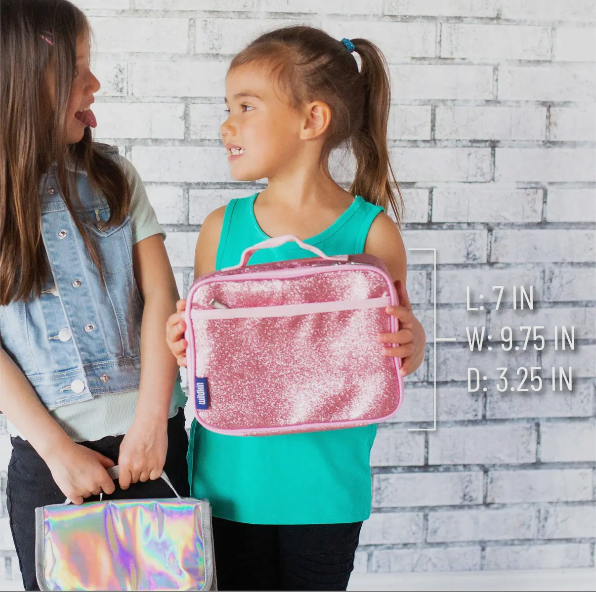 Pink glitter lunch box