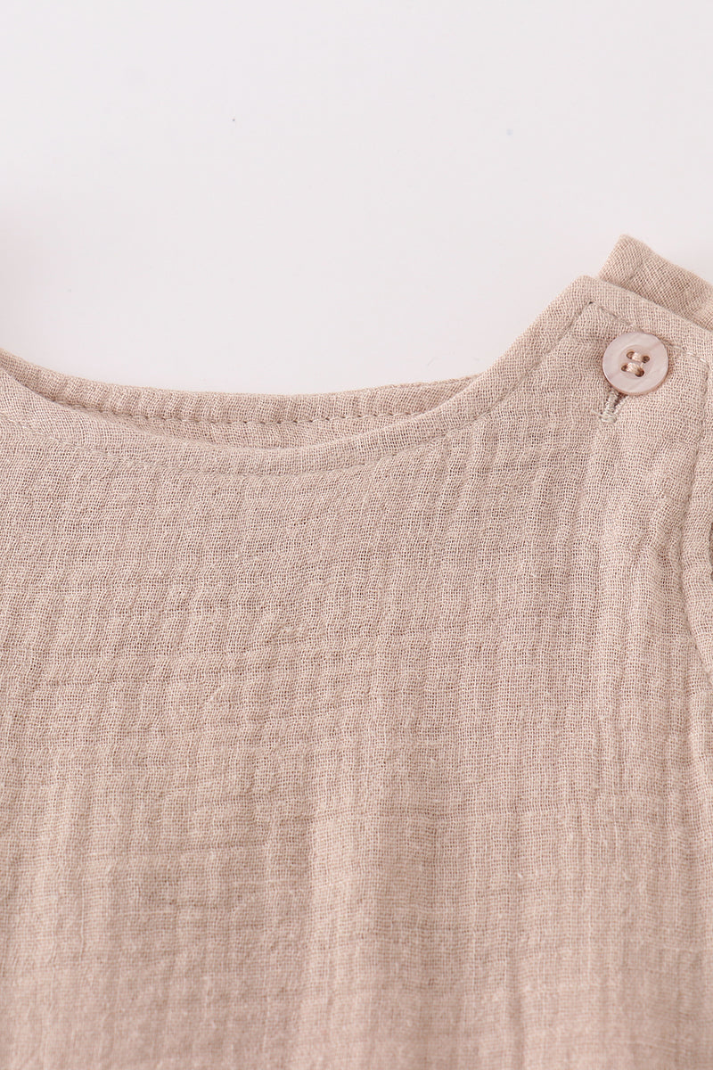 beige muslin boy bubble
