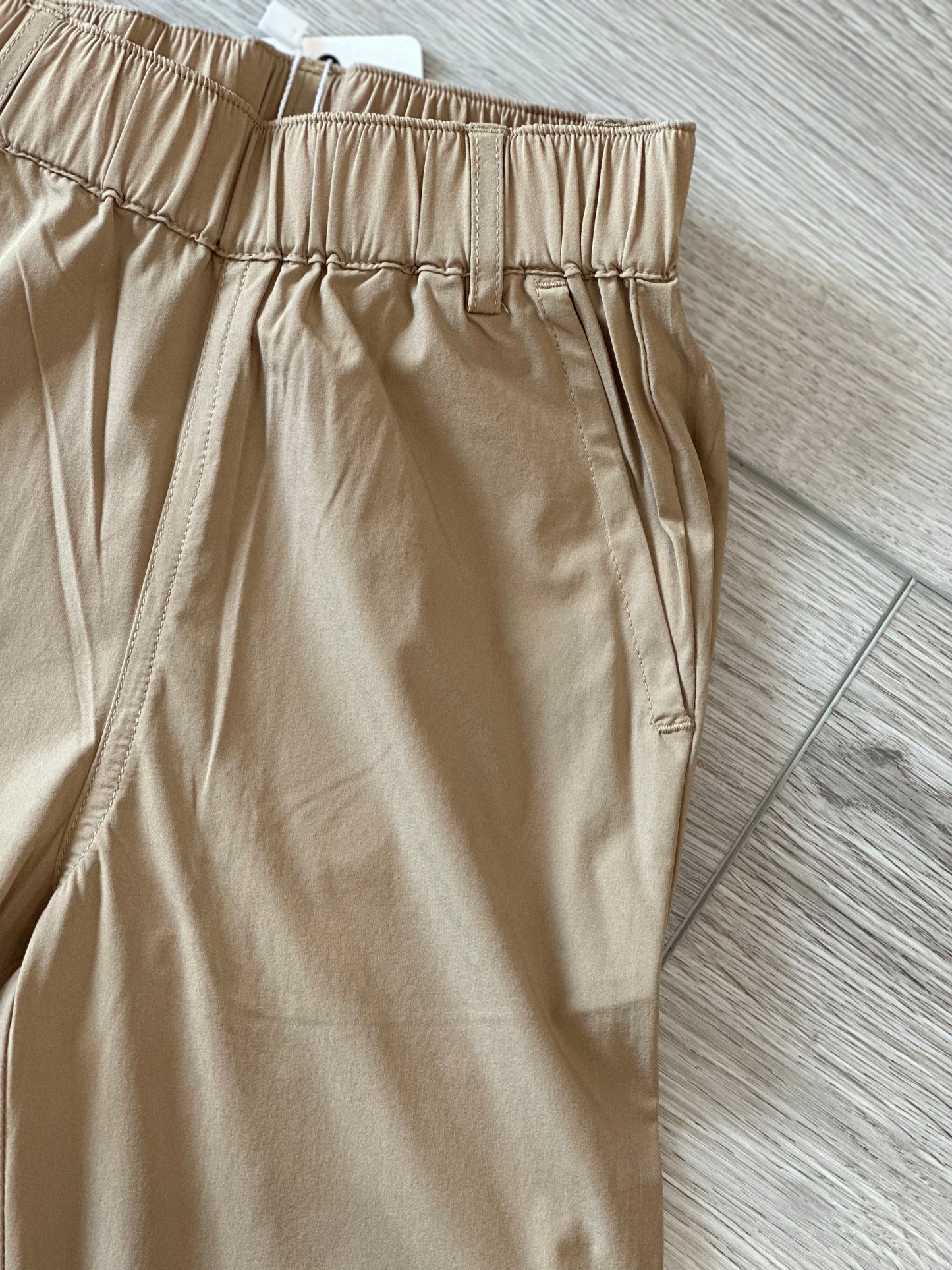 performance elastic pants - khaki
