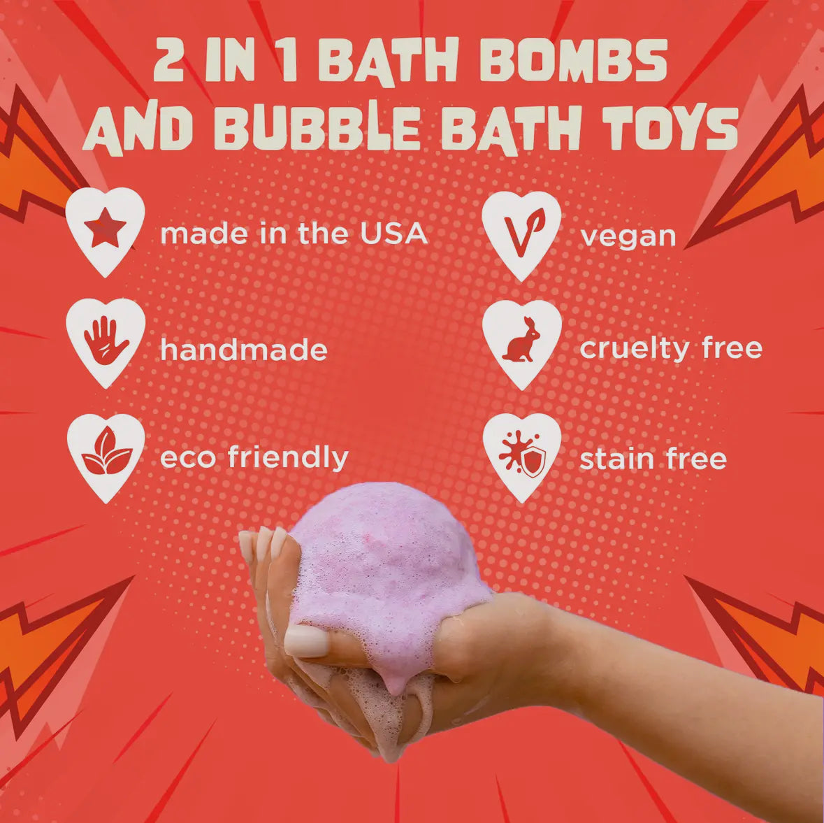 surprise superhero bath bomb