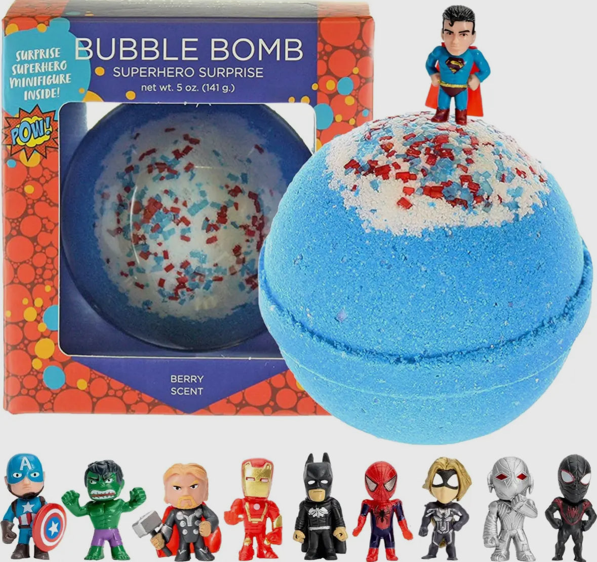 surprise superhero bath bomb