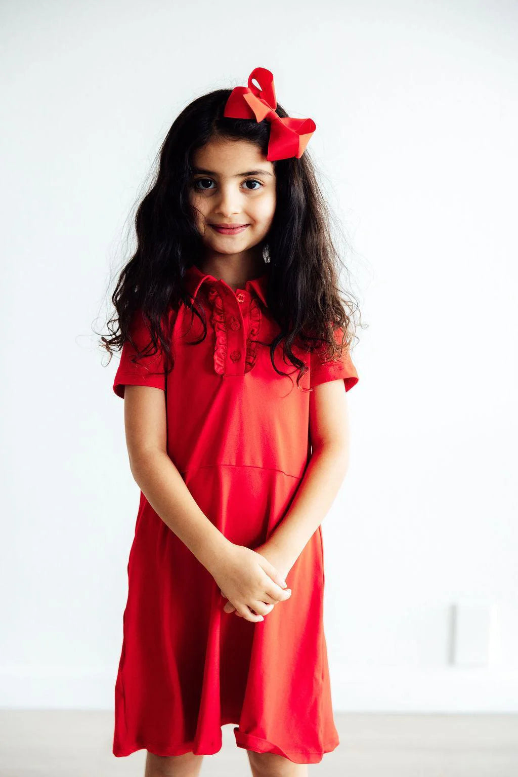 Red polo dress