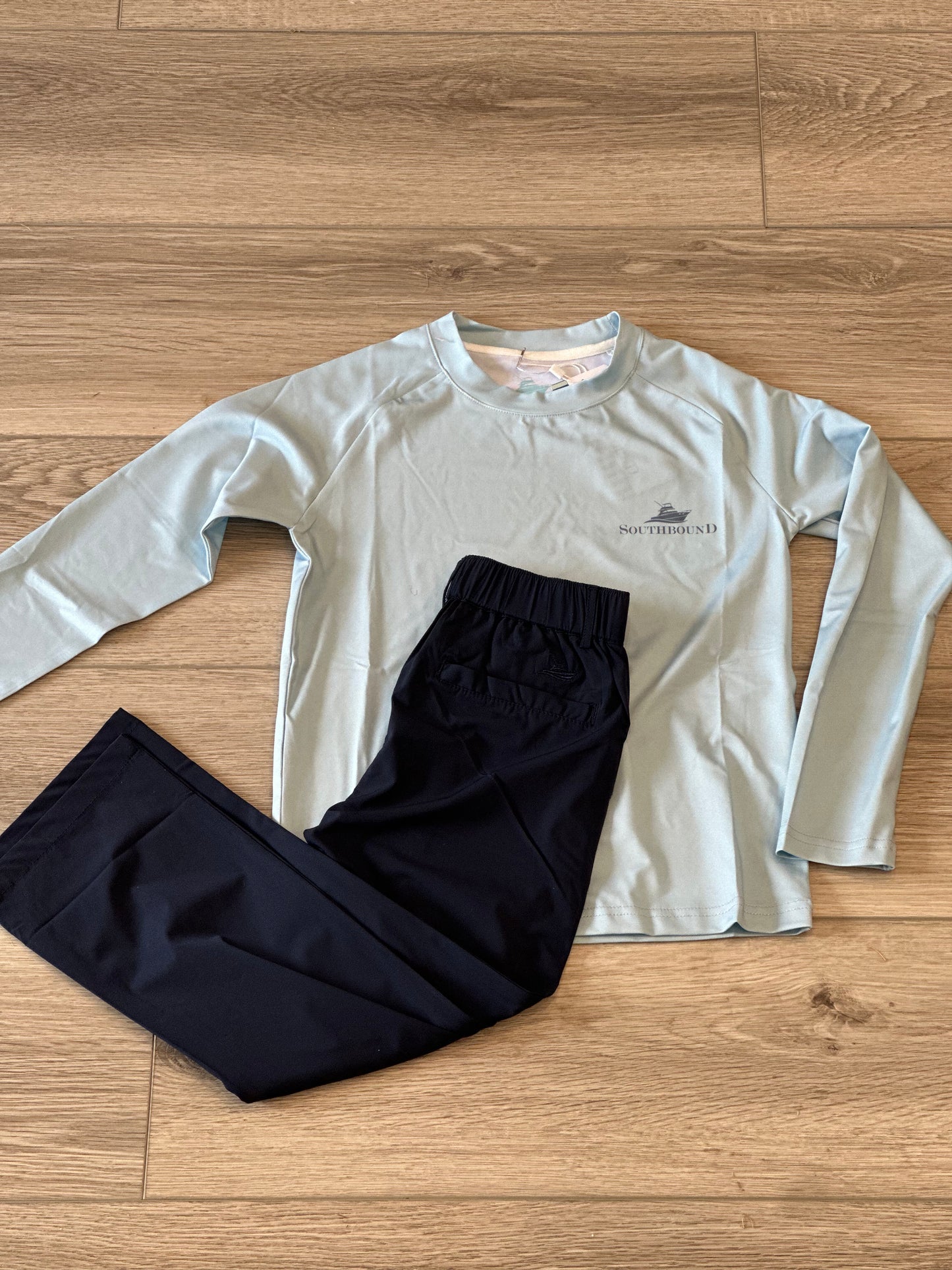 performance elastic pants - navy