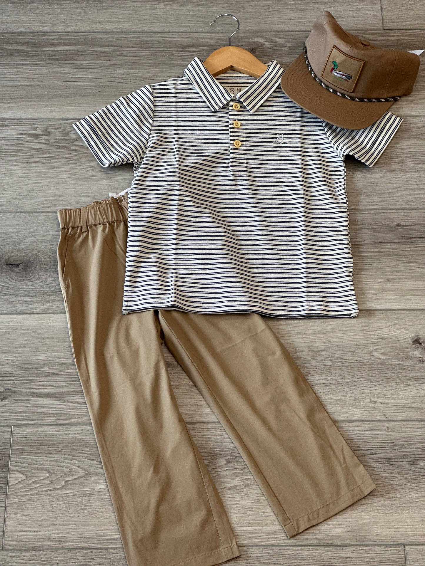 performance elastic pants - khaki