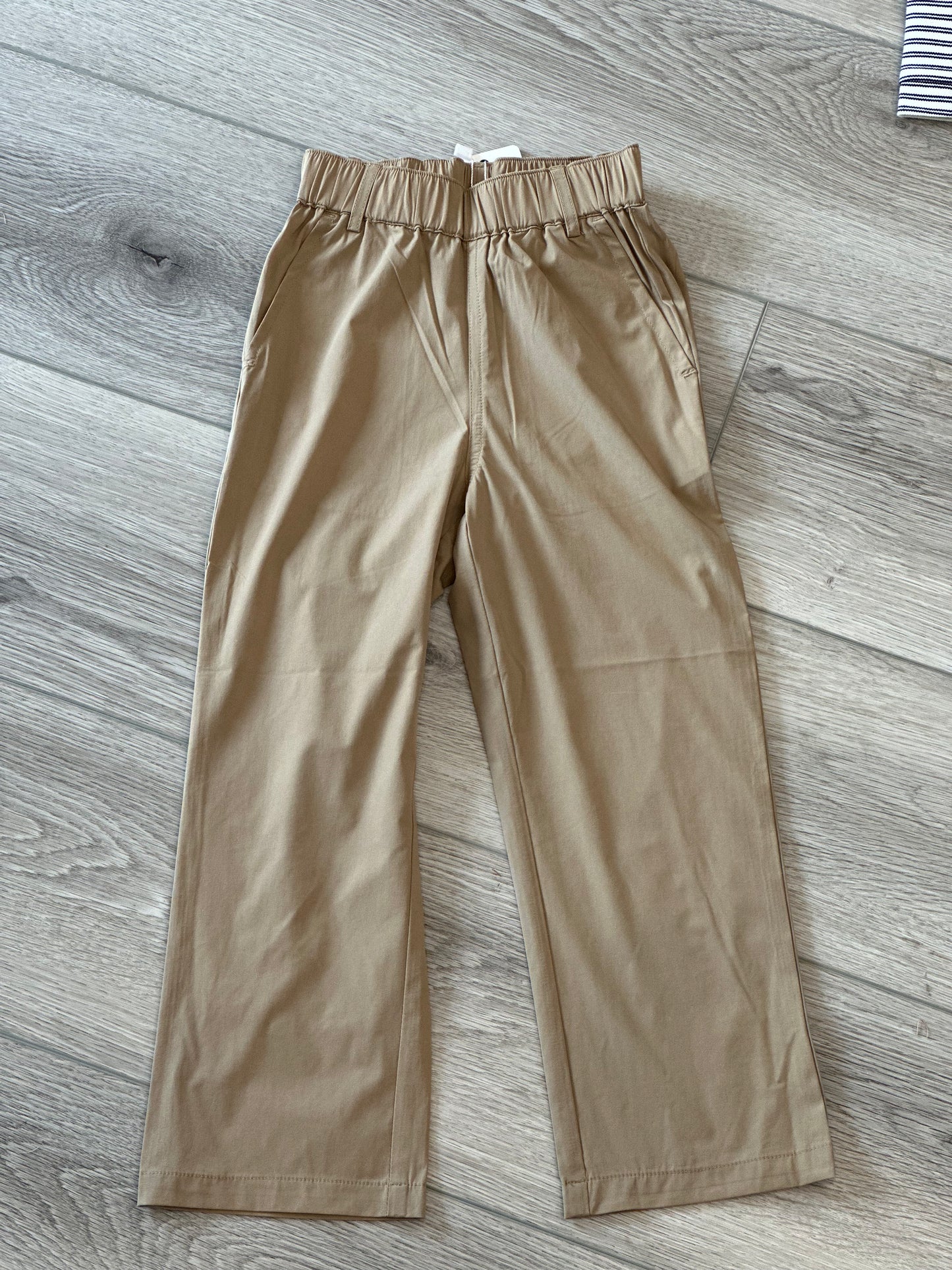 performance elastic pants - khaki