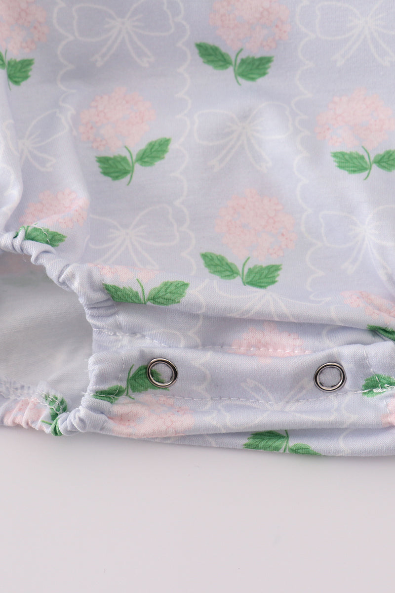 floral bow print bubble