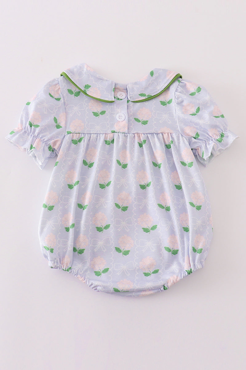 floral bow print bubble