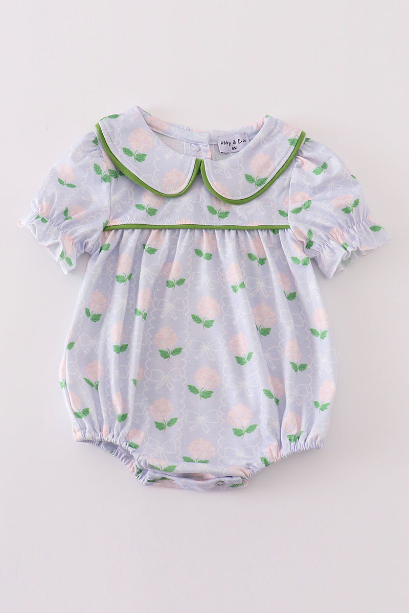 floral bow print bubble