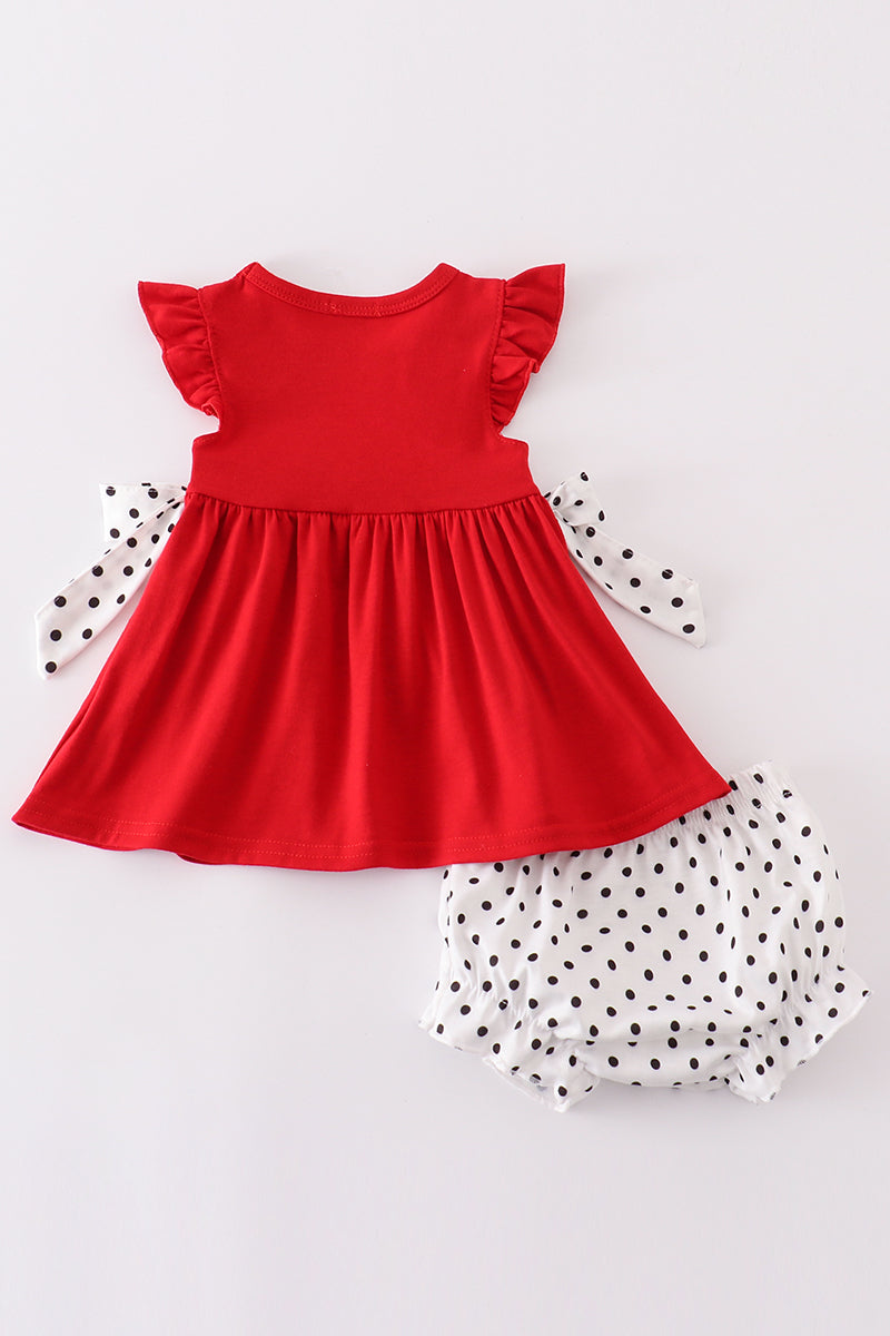 razorback embroidery girl bloomer set