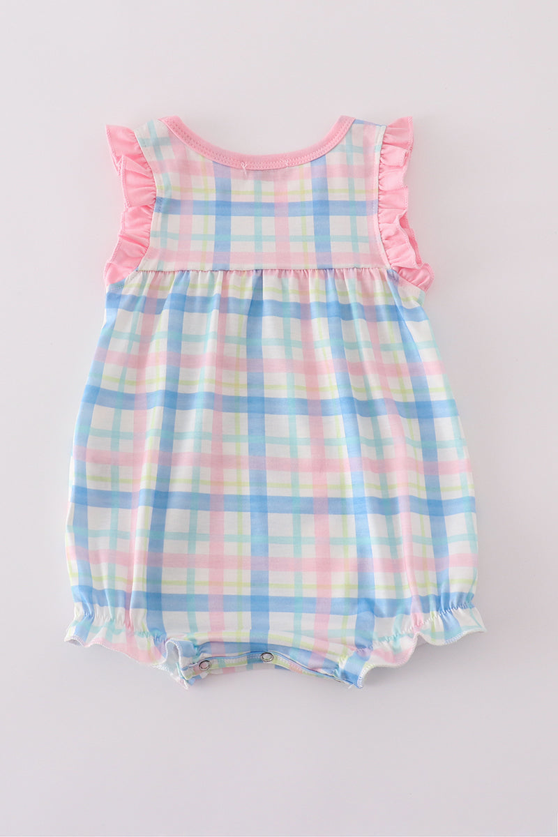 pink plaid bubble