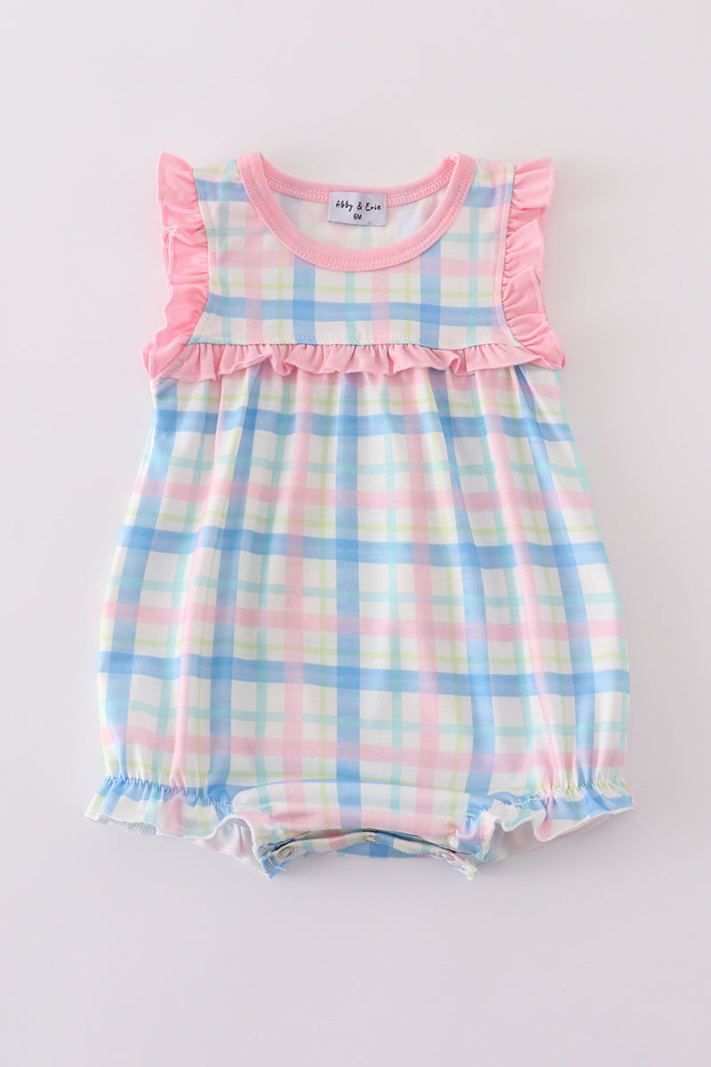 pink plaid bubble