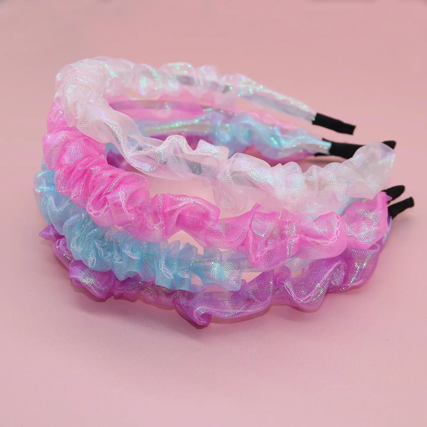 rouched organza headband