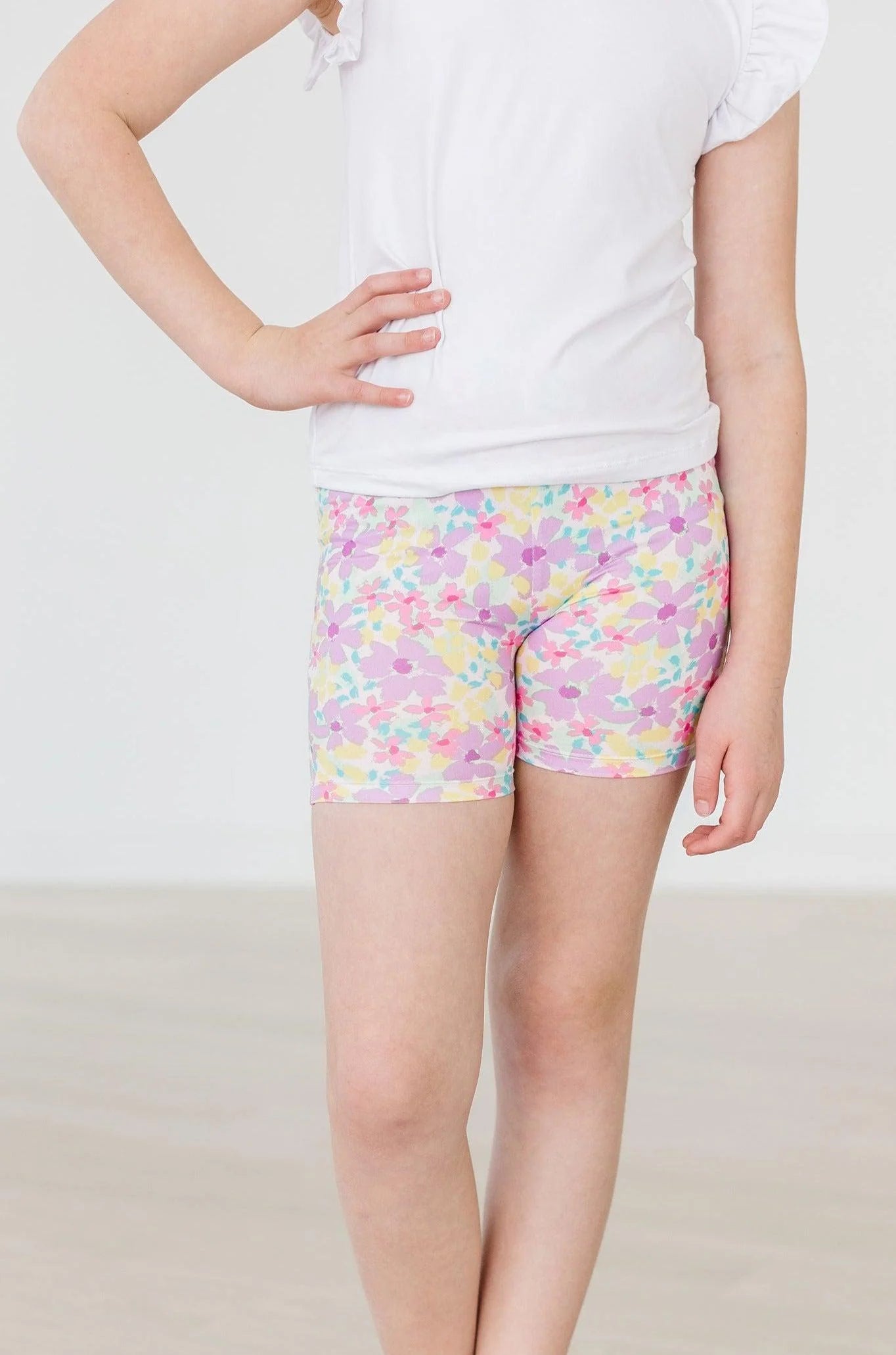 watercolor twirl shorts