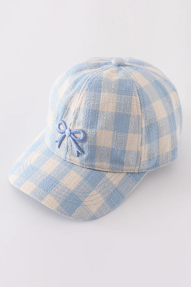 womens-blue bow hat