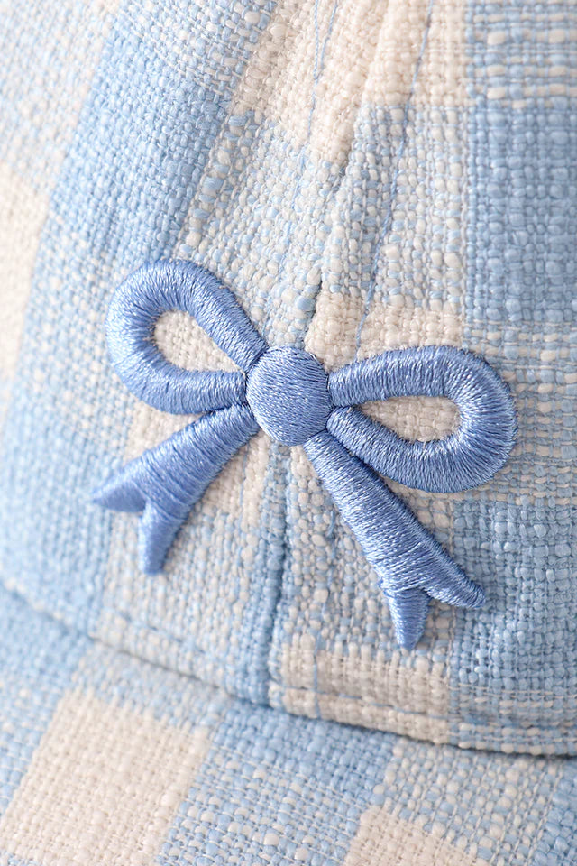 womens-blue bow hat