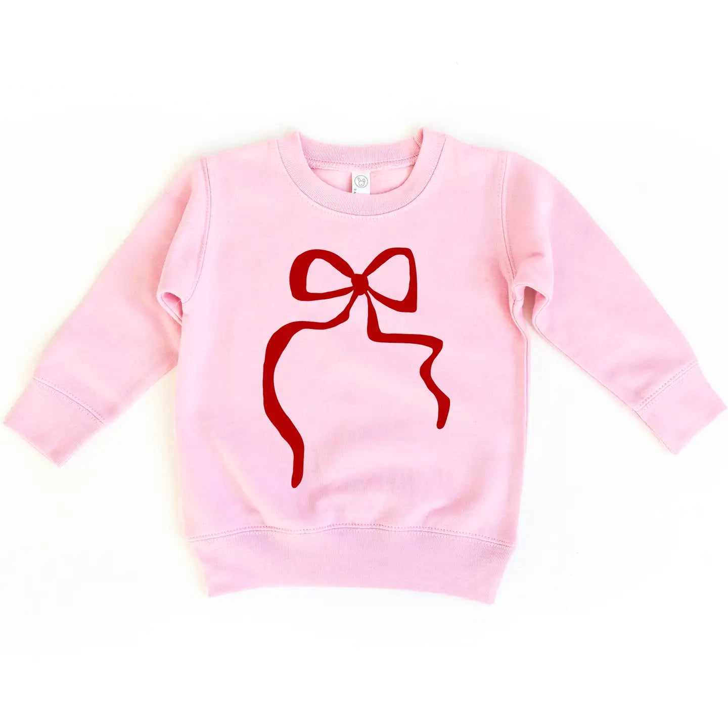 red bow valentine sweatshirt