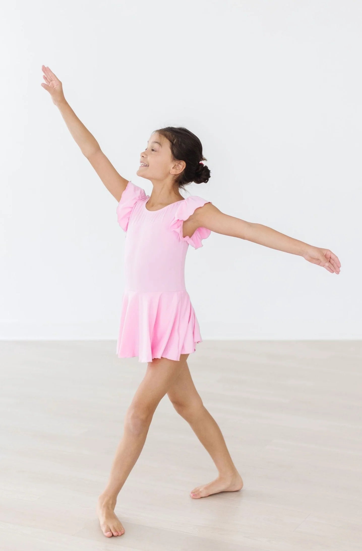 bubblegum pink twirl leotard