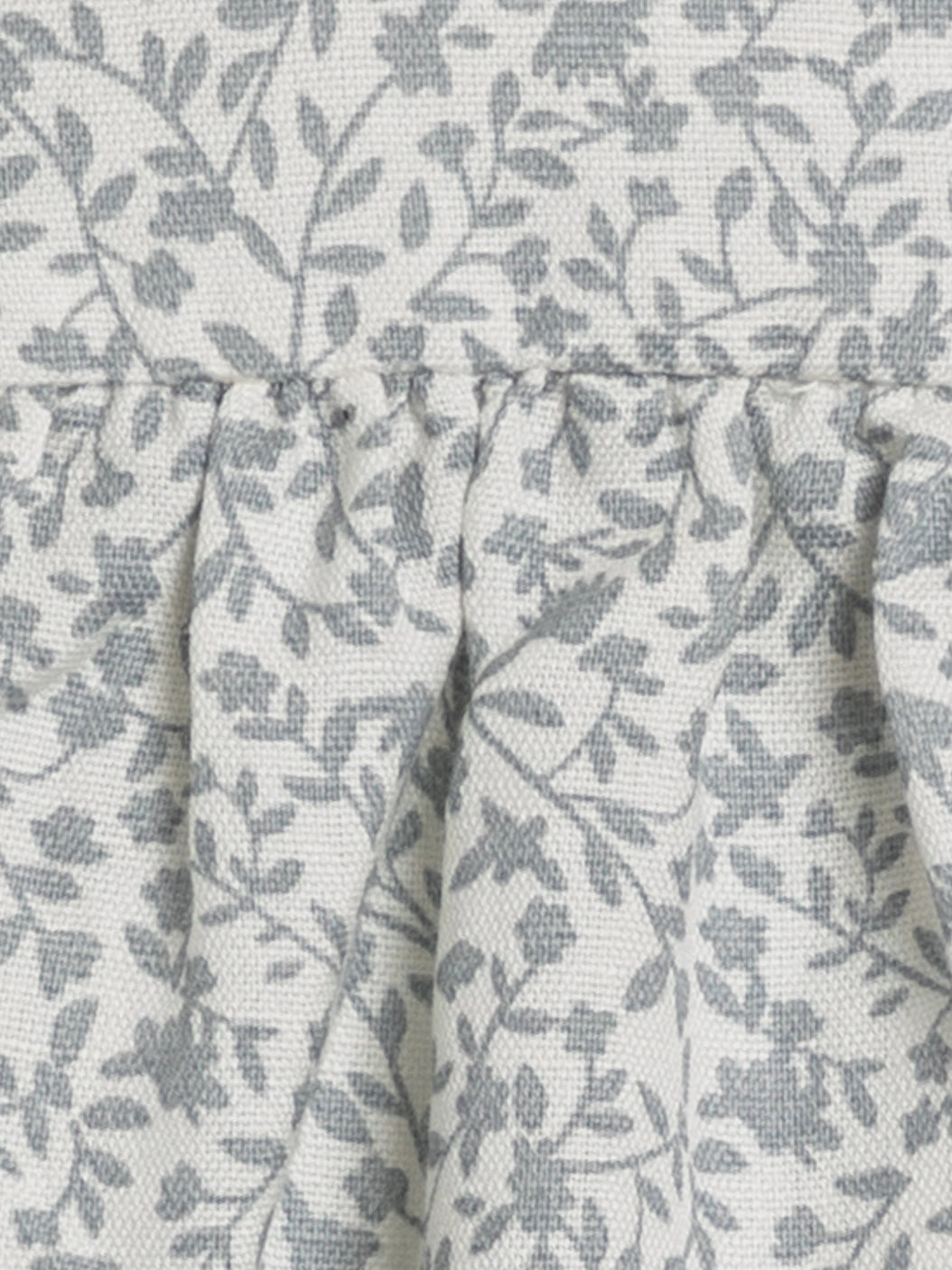linen button dress- edna floral