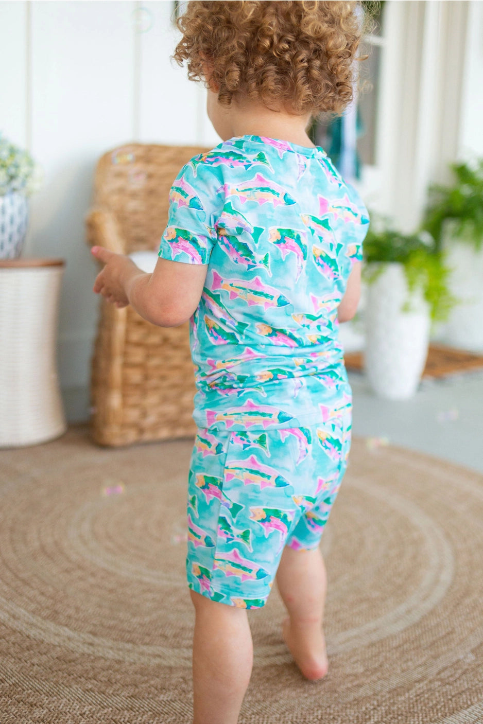 fish two piece pajamas