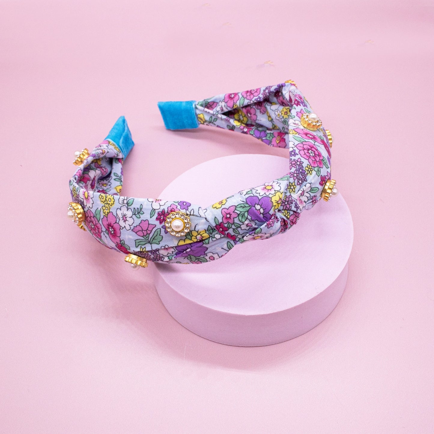 floral embellished headband