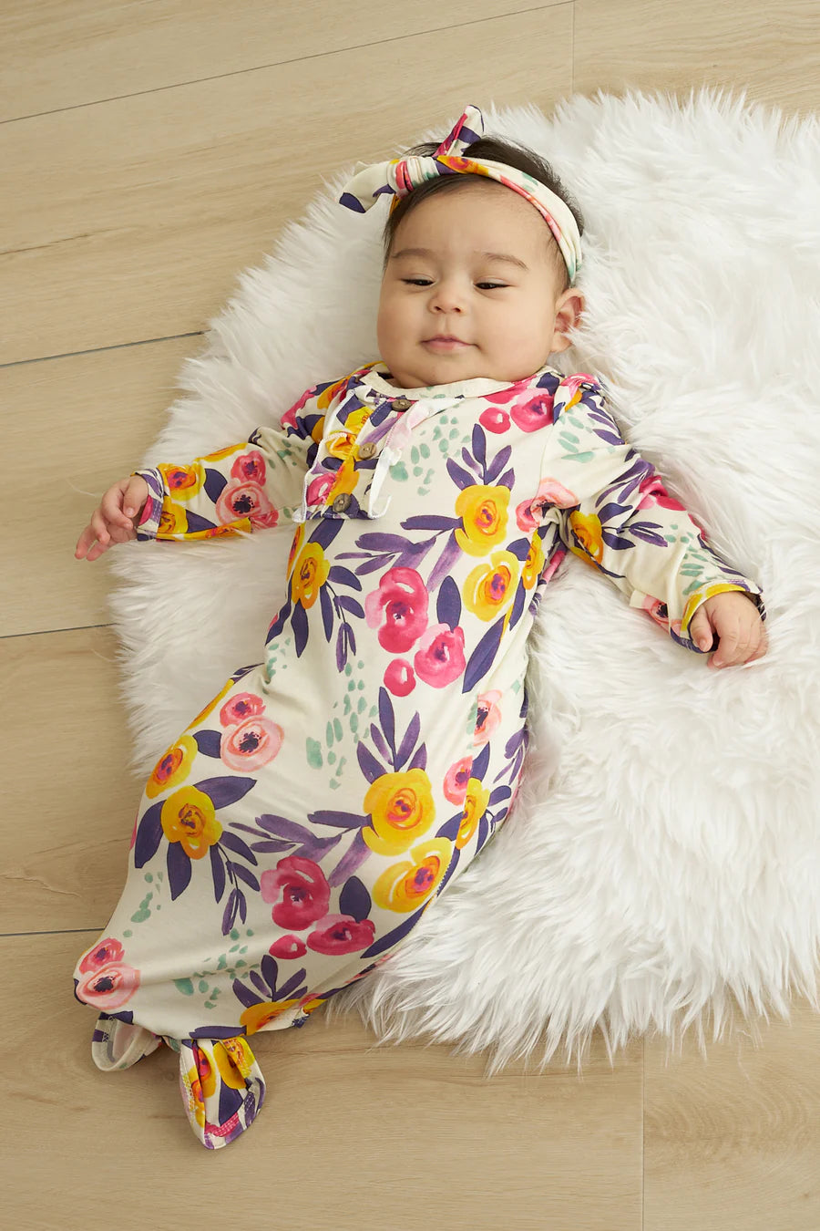 floral baby gown