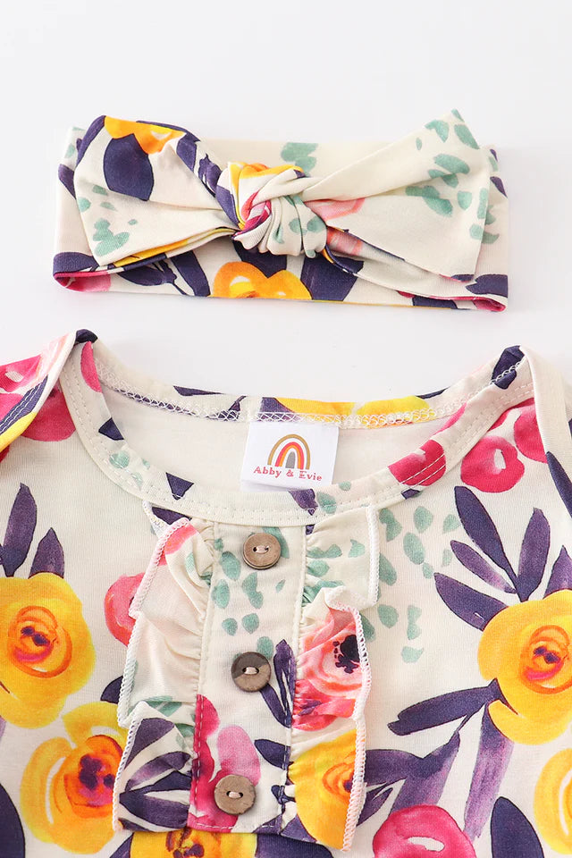 floral baby gown