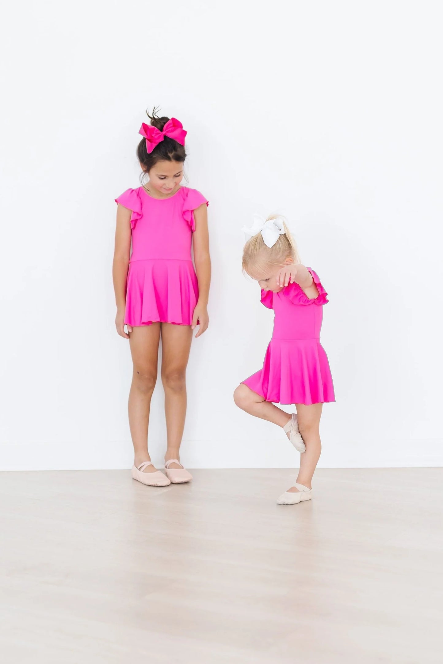 hot pink twirl leotard