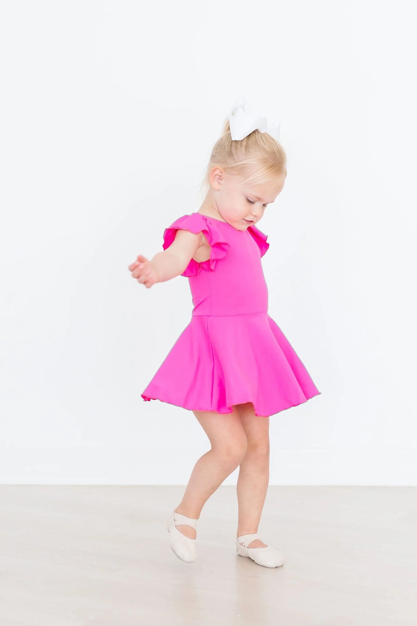 hot pink twirl leotard