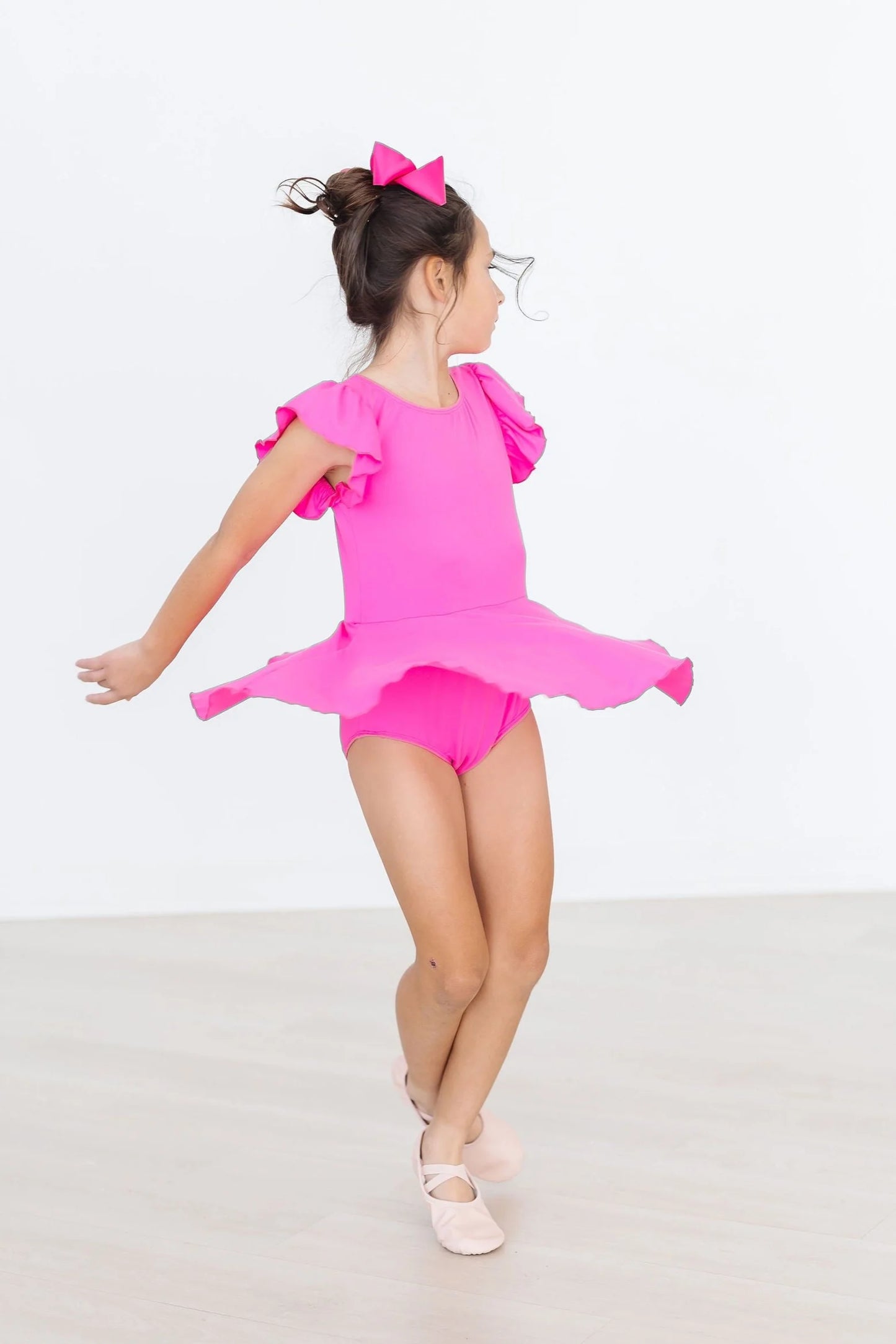 hot pink twirl leotard