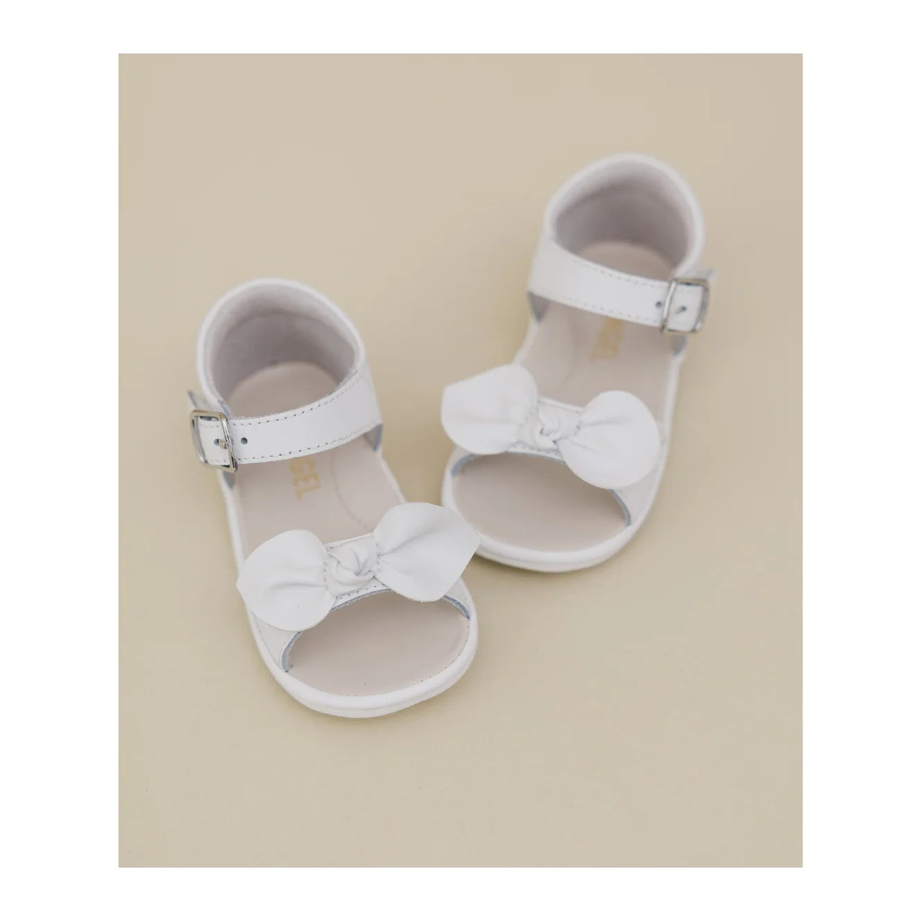 L'Amour- White Jolie Bow Sandal