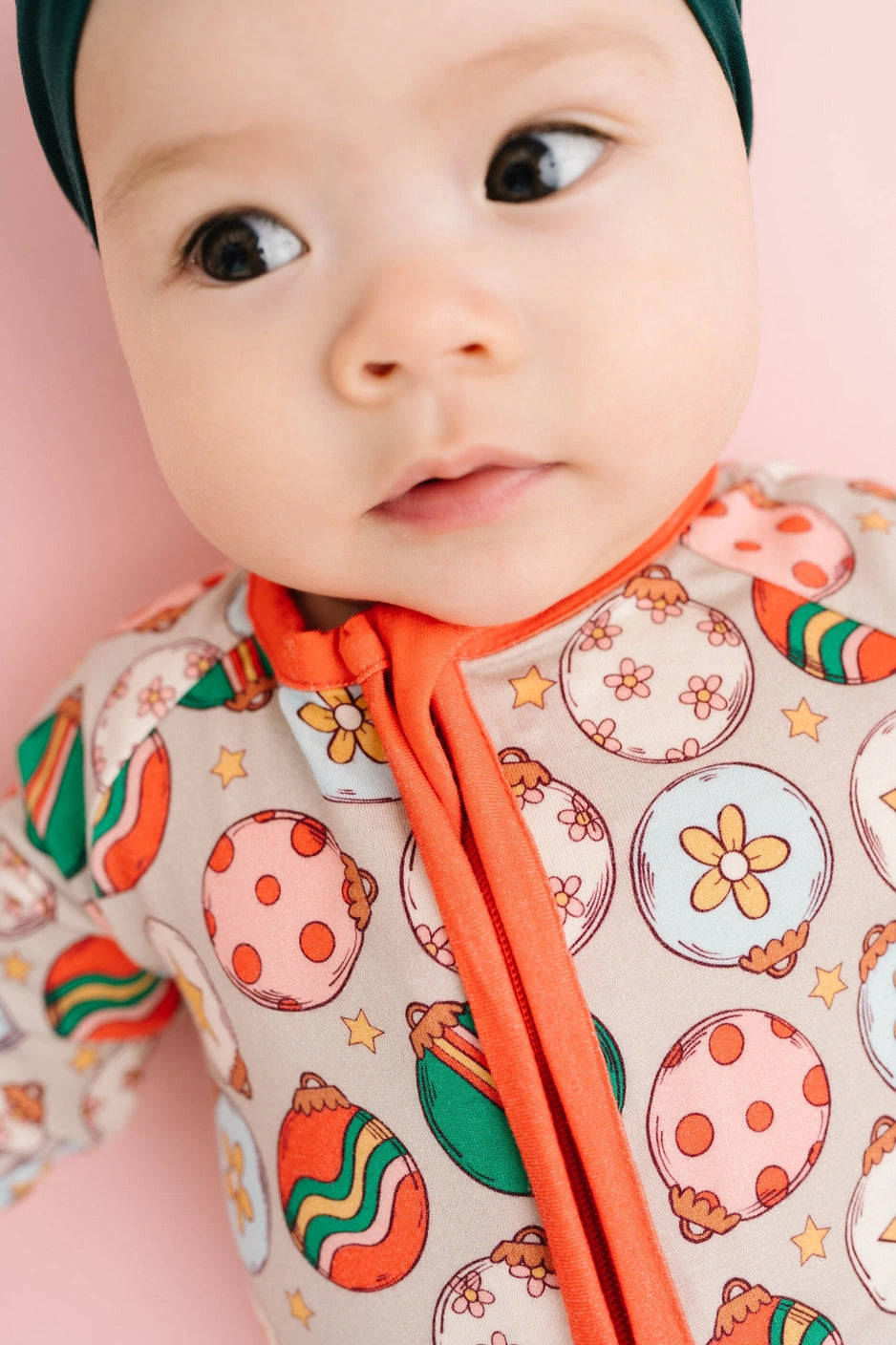 joyful ornament zipper pajamas