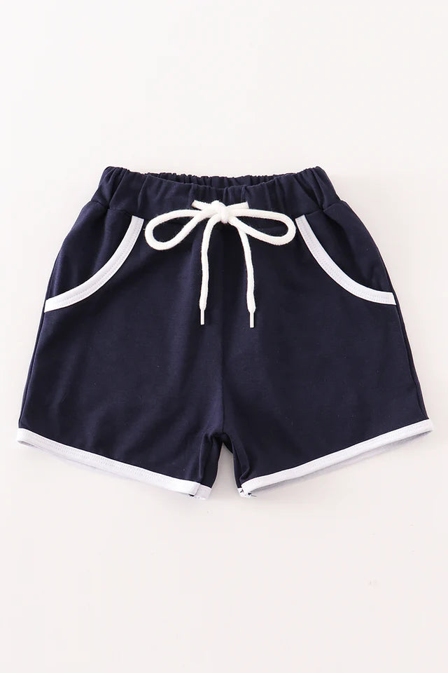 navy boy shorts