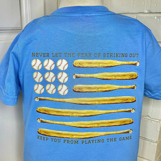 never fear baseball tee