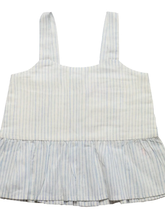 peplum top in Le stripes