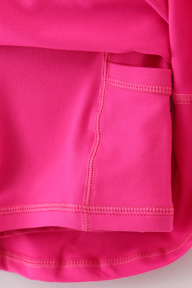 pink active skirt