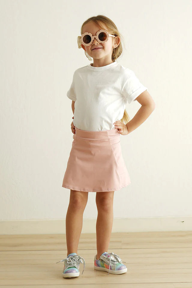 pink active tennis skort