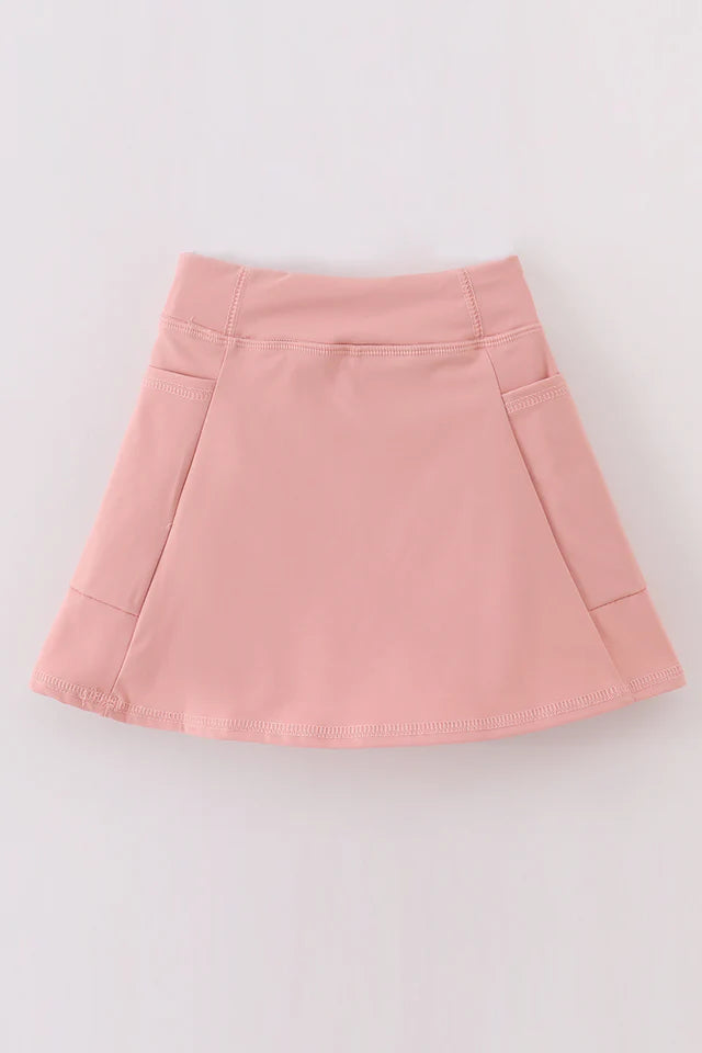 pink active tennis skort