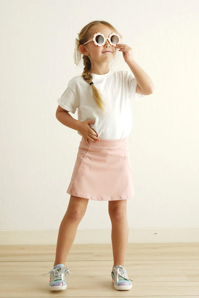 pink active tennis skort