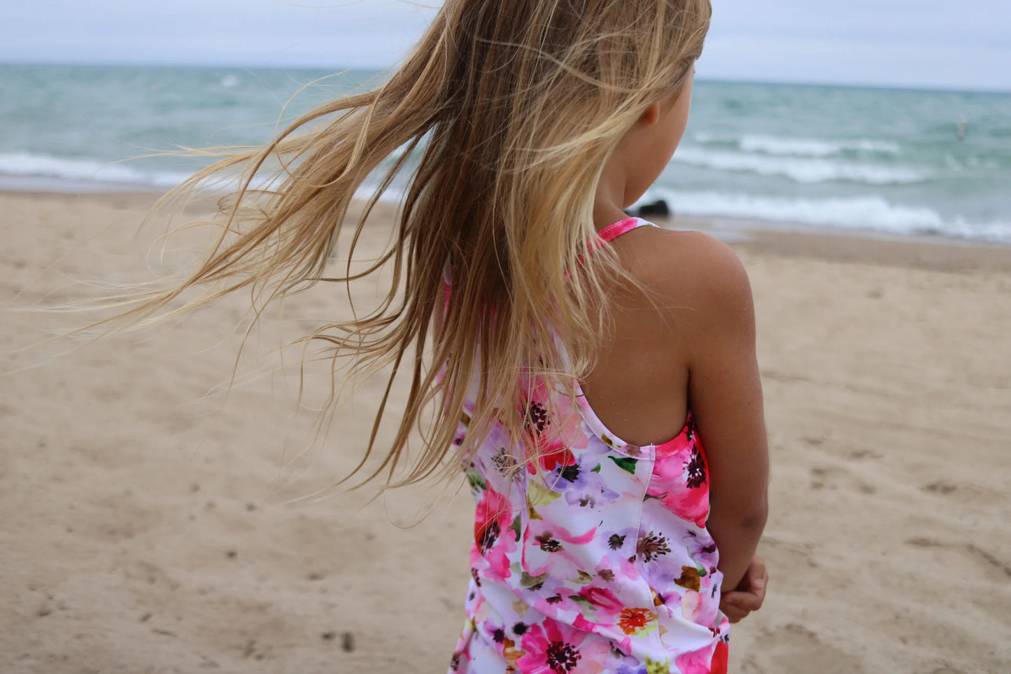pink splash razorback tank