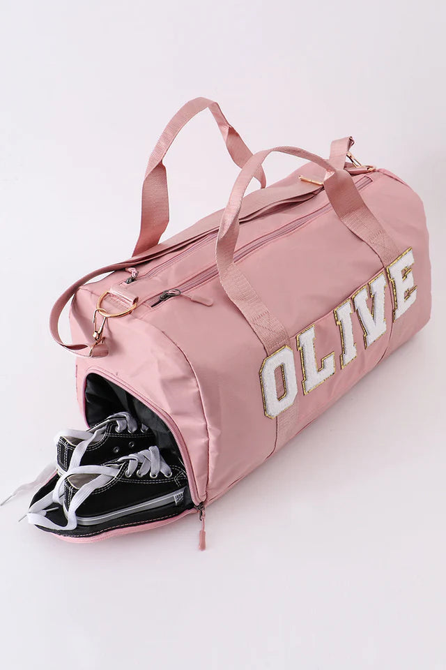pink travel bag