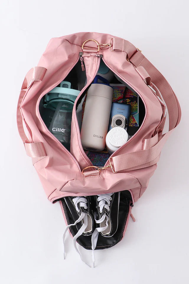 pink travel bag