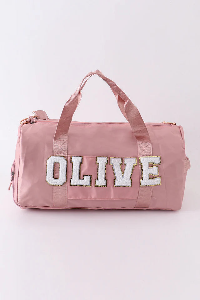 pink travel bag