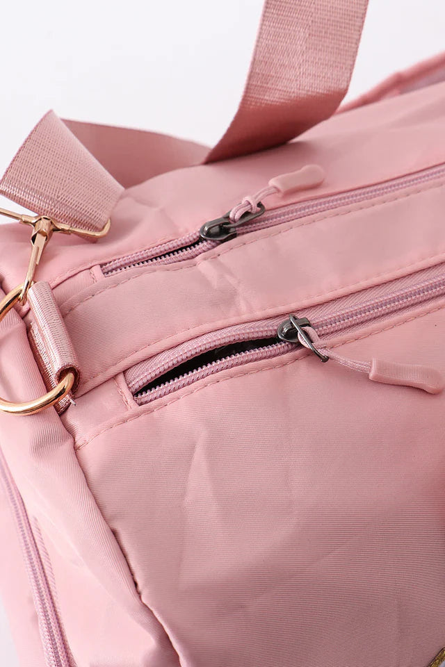 pink travel bag