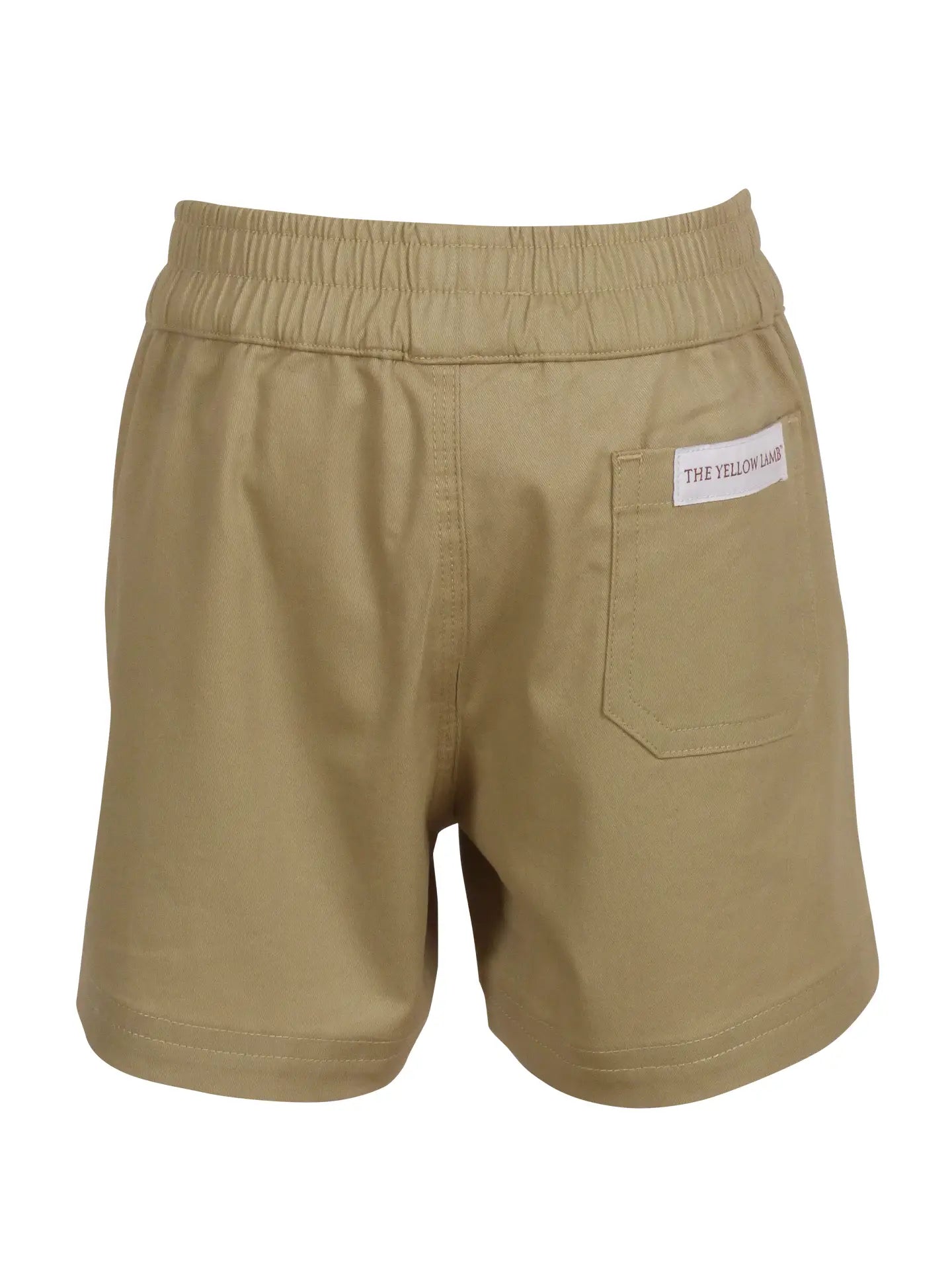 vintage khaki pull on shorts